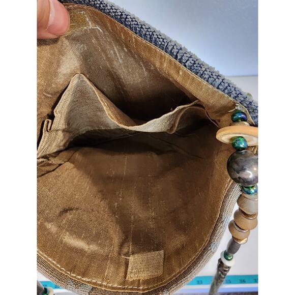 Small Green and Blue Dogs and Fish Mini Cross-Body Bag - Picture 4 of 5